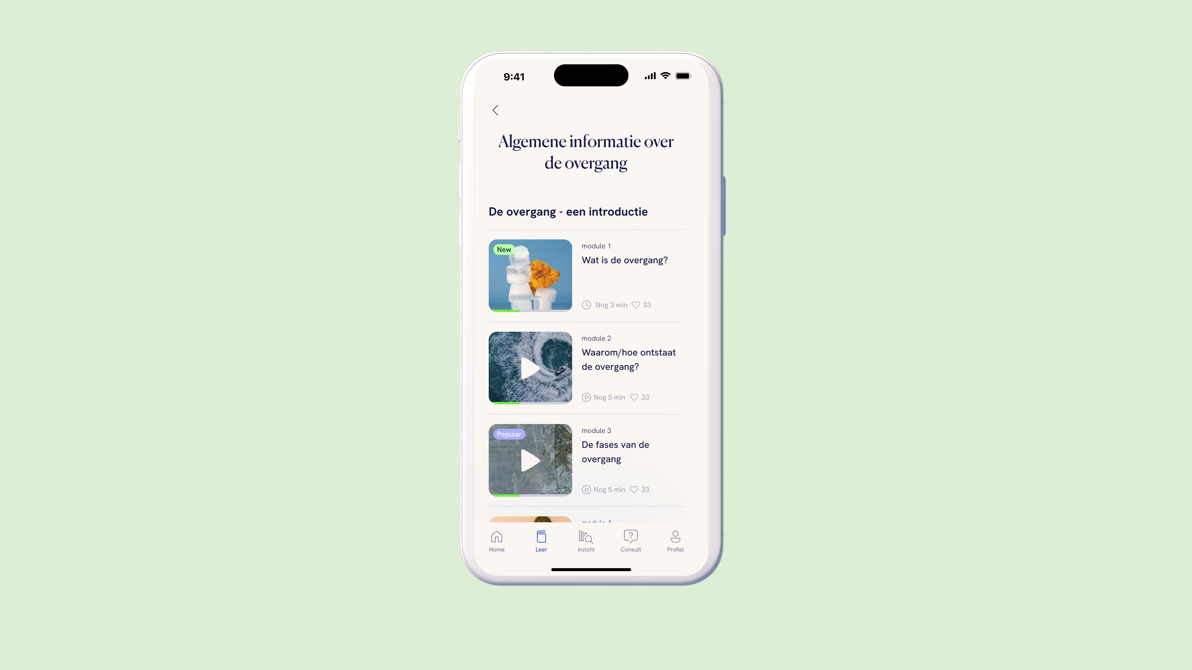Booking screen
